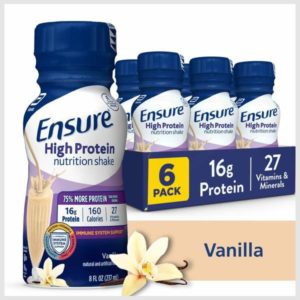 Ensure High Protein Nutrition Shake Vanilla Ready-to-Drink Bottles